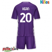 Camiseta Fiorentina Moise Kean #20 Primera Equipación para niños 2025-26 manga corta (+ pantalones cortos)